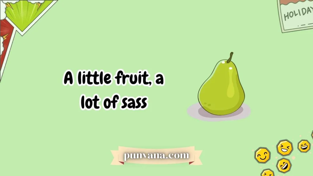 Social Media Caption Pear Puns 