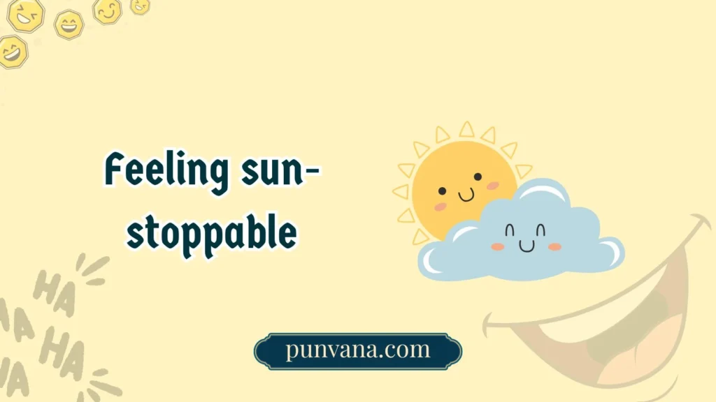 Sunny Day Weather Puns