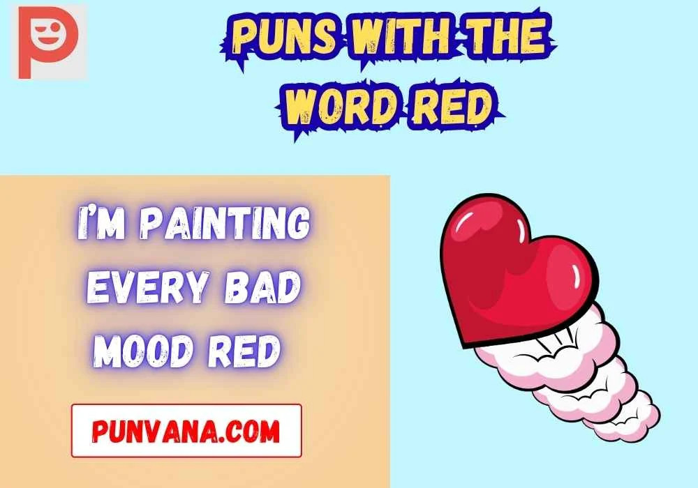 Clever Red Wordplay Puns