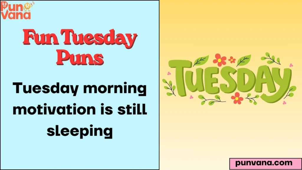 Funny Tuesday Morning Puns
