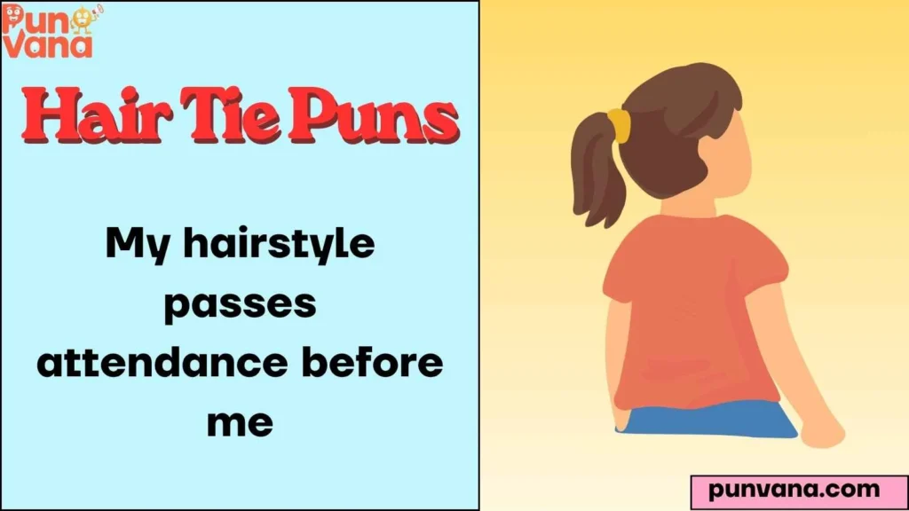 School & College Hair Tie Captions