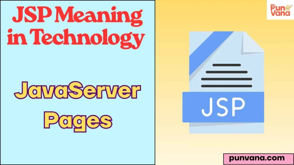 JSP Meaning in Technology