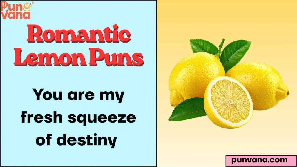 Romantic Lemon Pick Up Lines