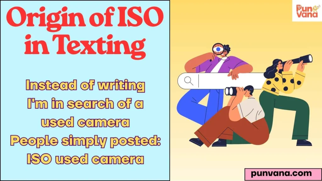 Origin of ISO in Texting