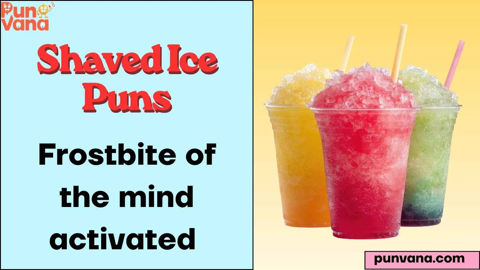 Shaved Ice Puns