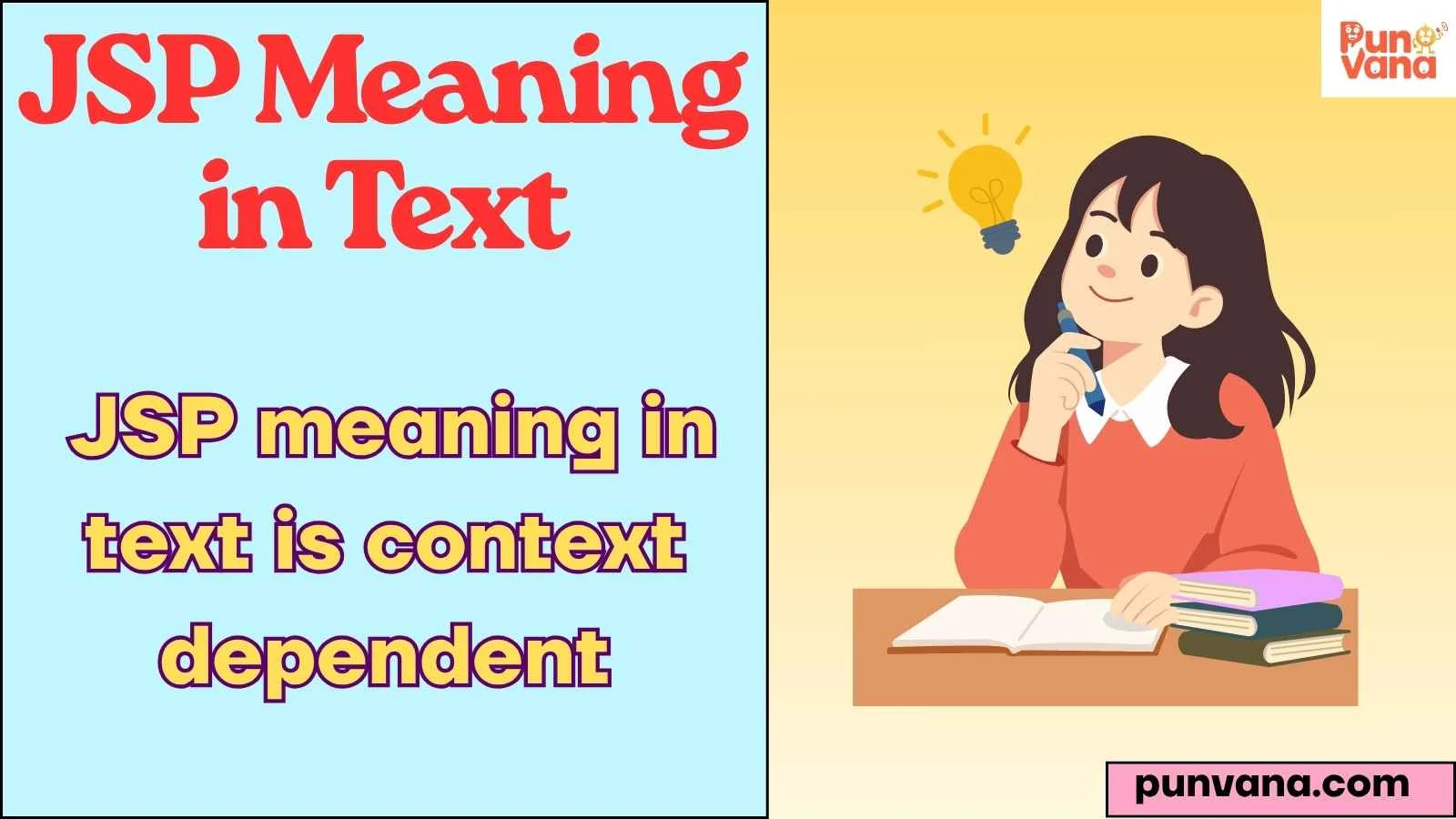 JSP Meaning in Text