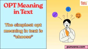 OPT Meaning in Text