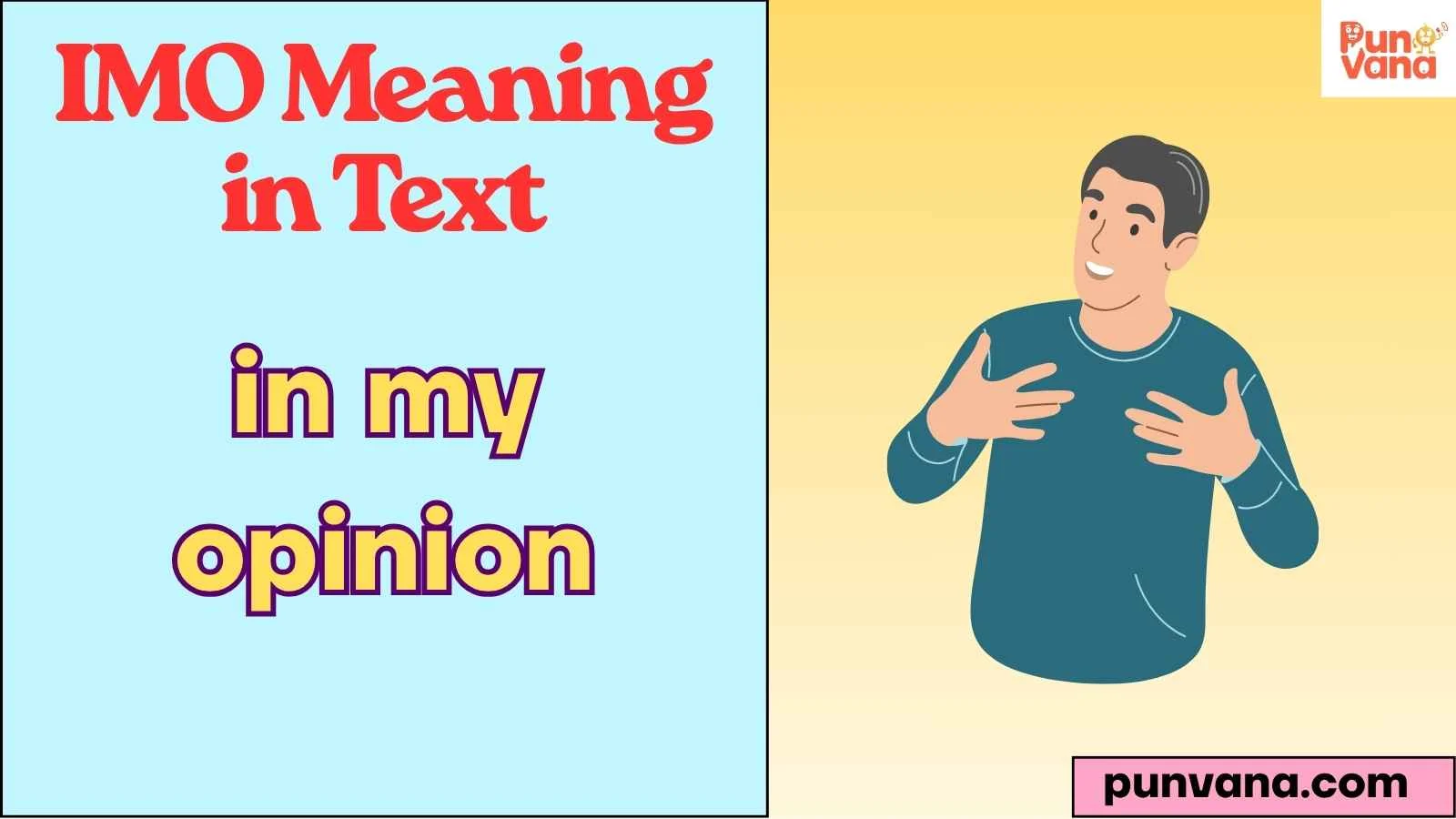 IMO Meaning in Text